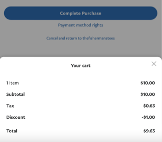 PayPal example