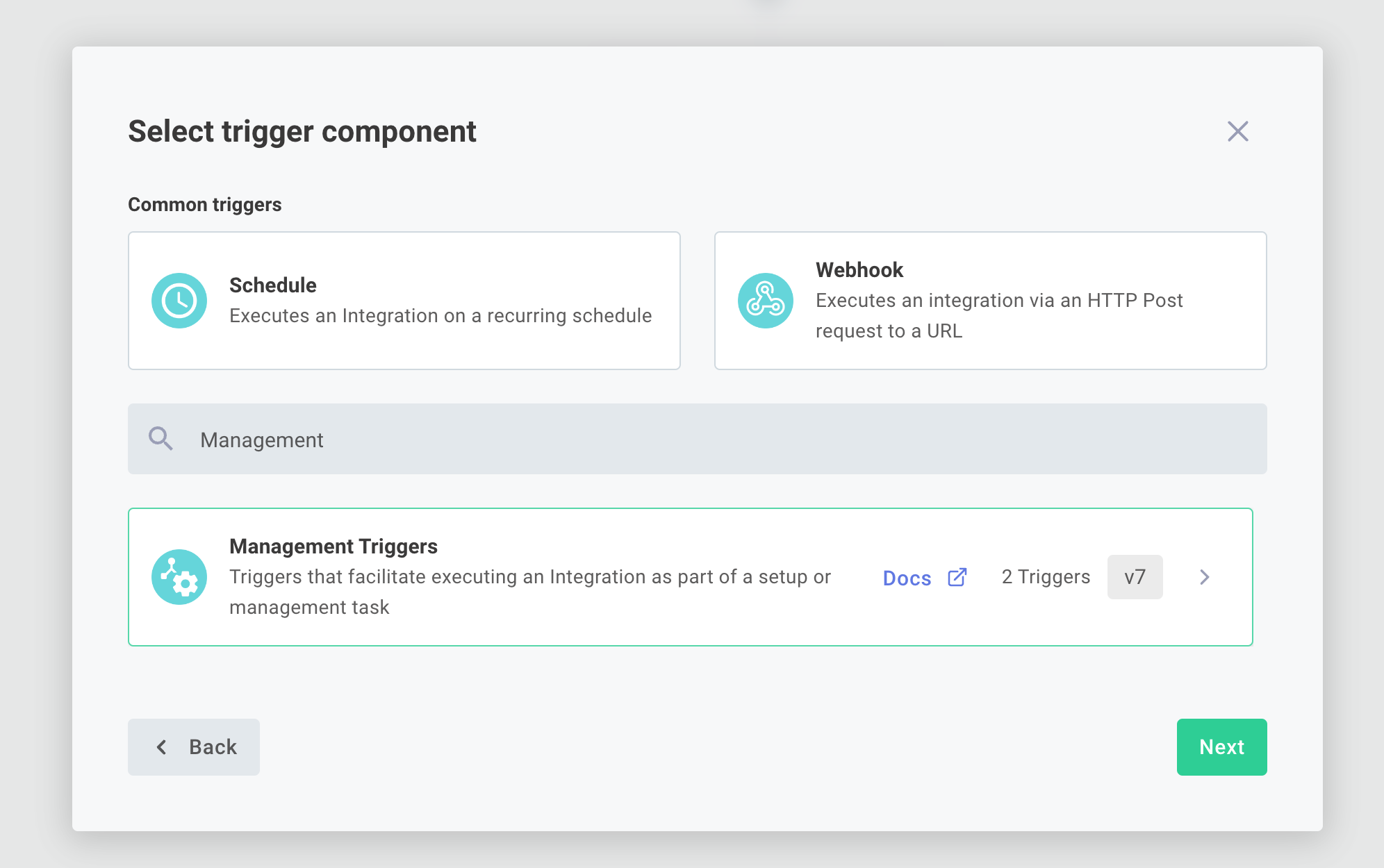 Select deploy trigger type